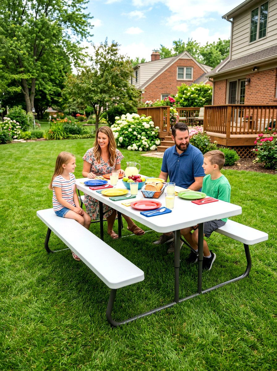Plastic Folding Picnic Table - 30 folding patio furniture ideas