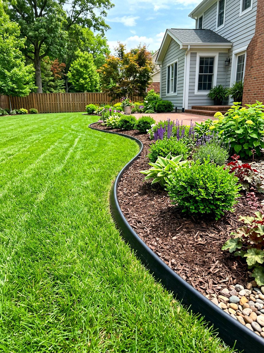 Plastic Lawn Strip - 30 mow strip ideas