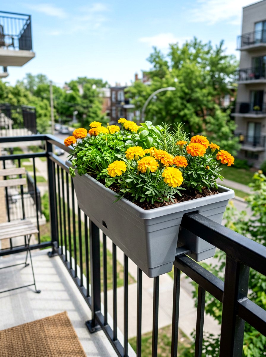 Plastic Railing Planter Box - 30 railing planter box ideas