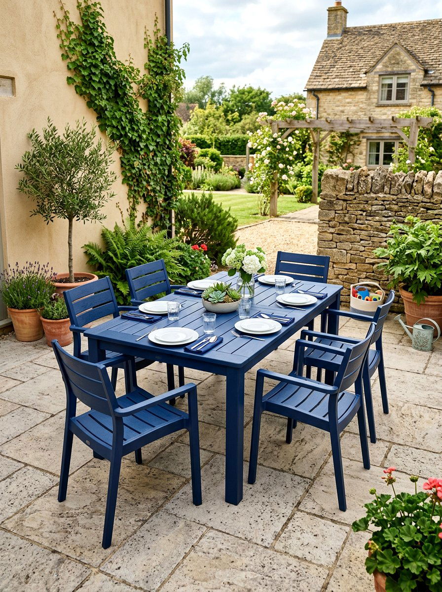 Plastic Resin Furniture - 30 courtyard patio furniture ideas