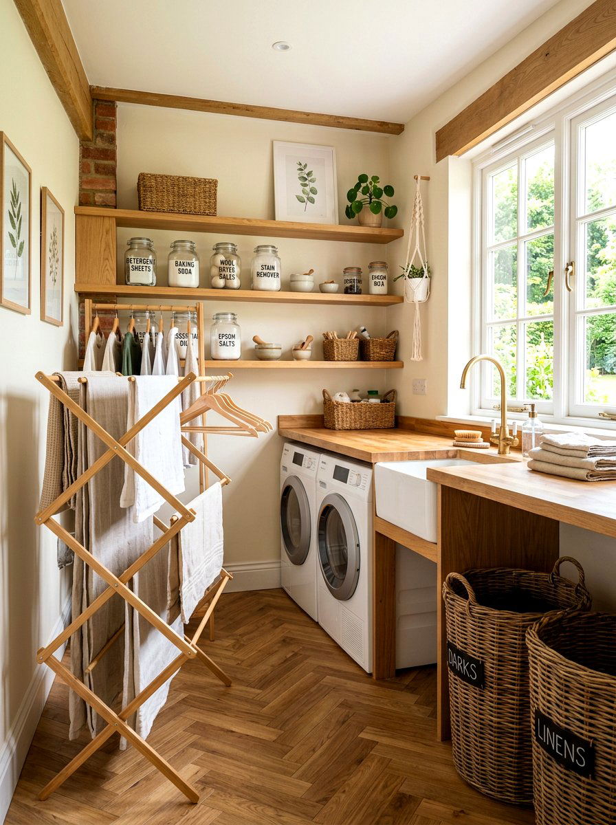 Plastic free laundry room - 30 low waste home ideas