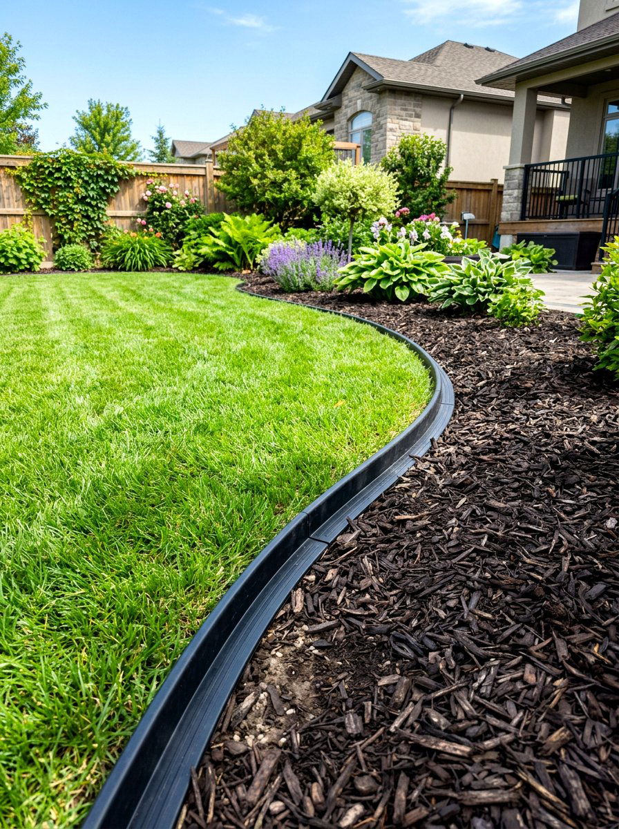 Plastic garden edging - 30 garden border ideas