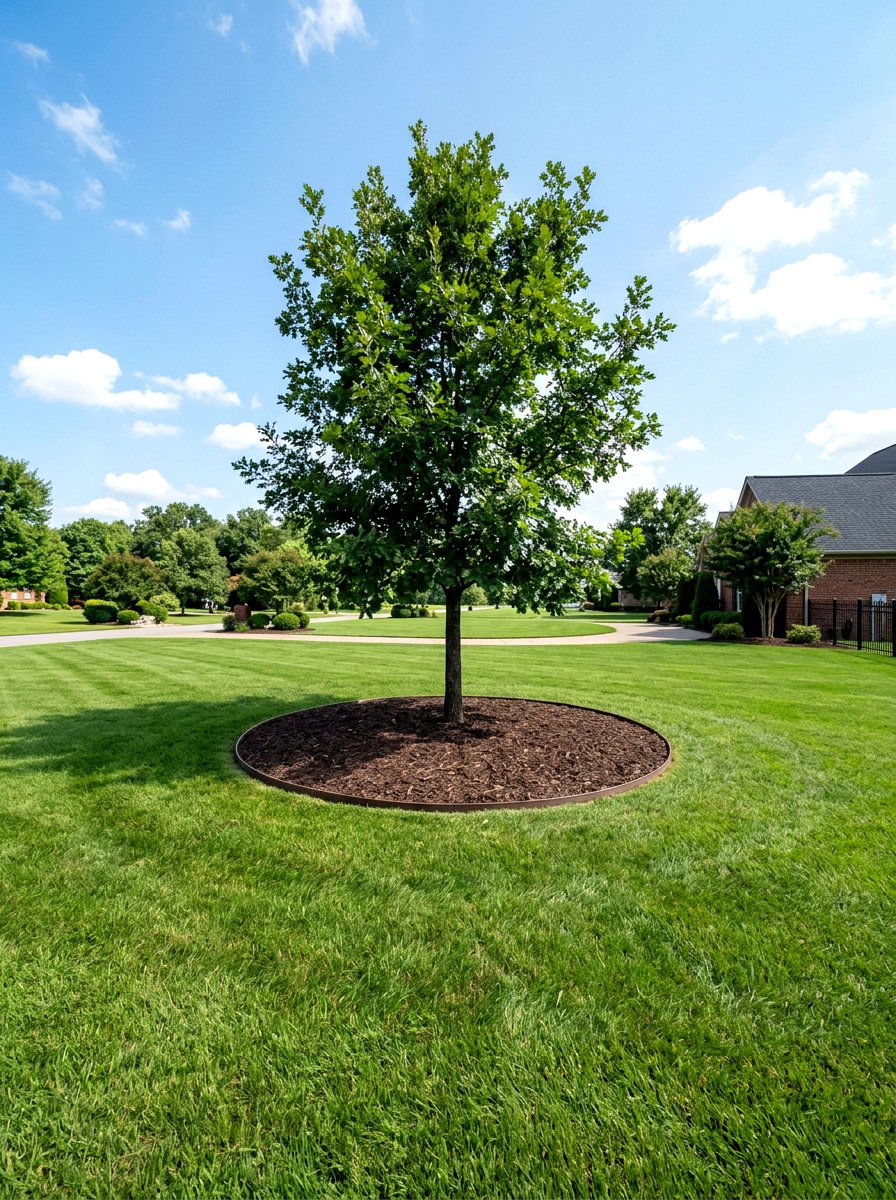 Plastic landscape edging tree - 30 mulch ring around tree ideas