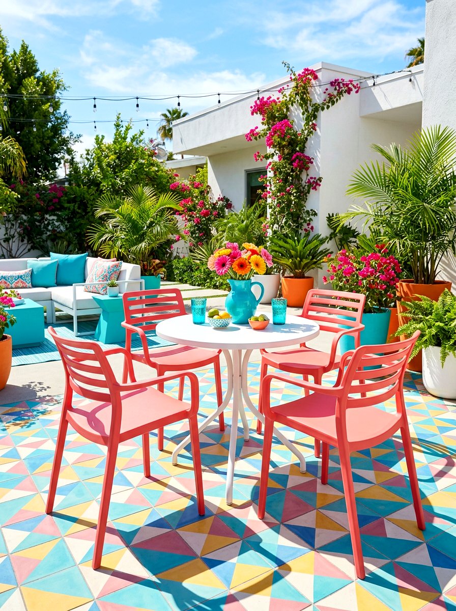 Plastic resin bistro chair - 30 bistro chair patio ideas