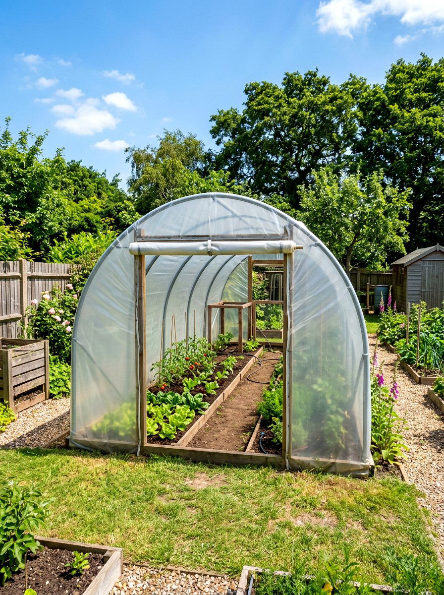 Plastic sheet hoop house - 30 hoop house garden ideas