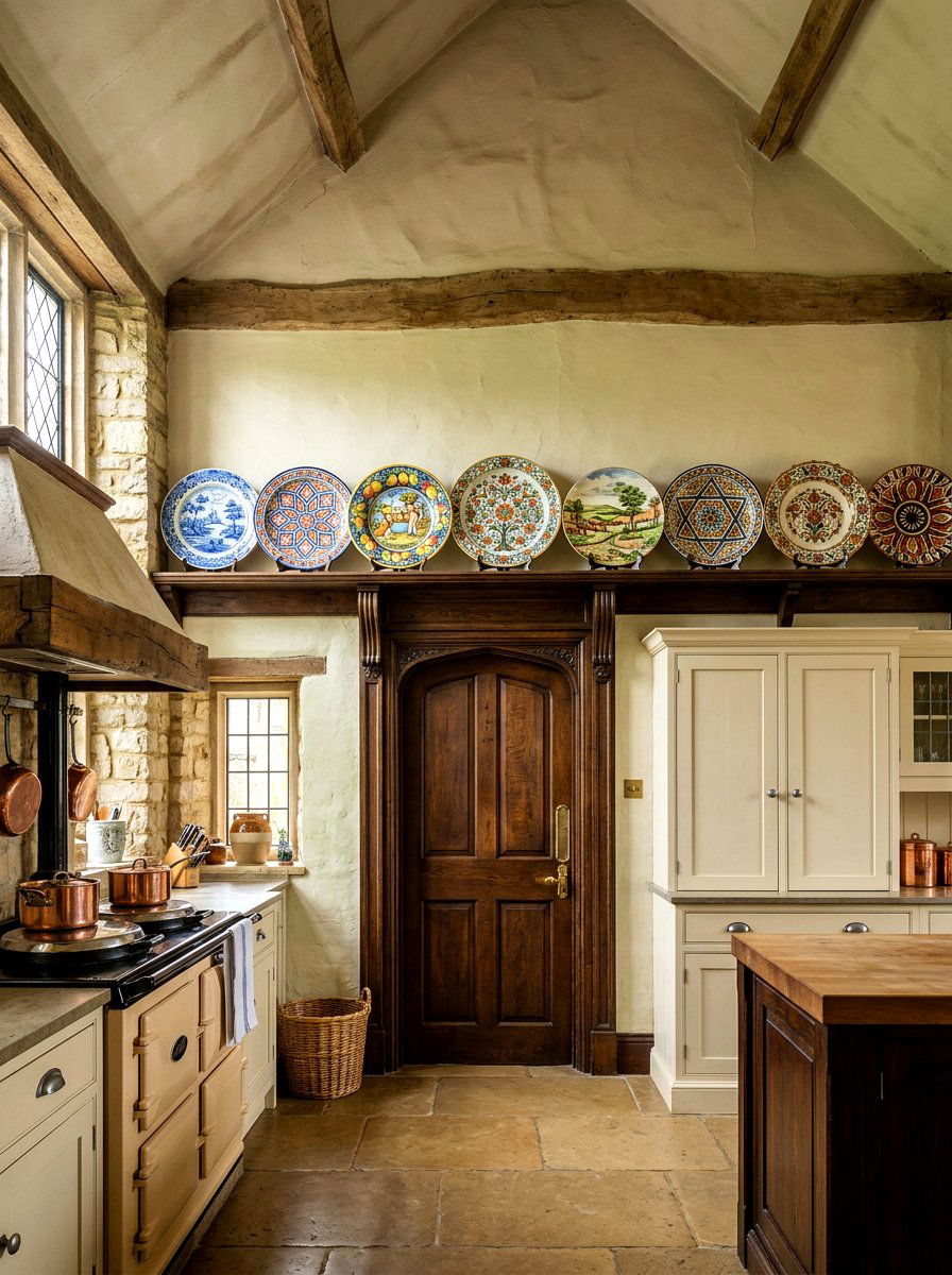 Plate Display Above Door - 30 plate display kitchen ideas