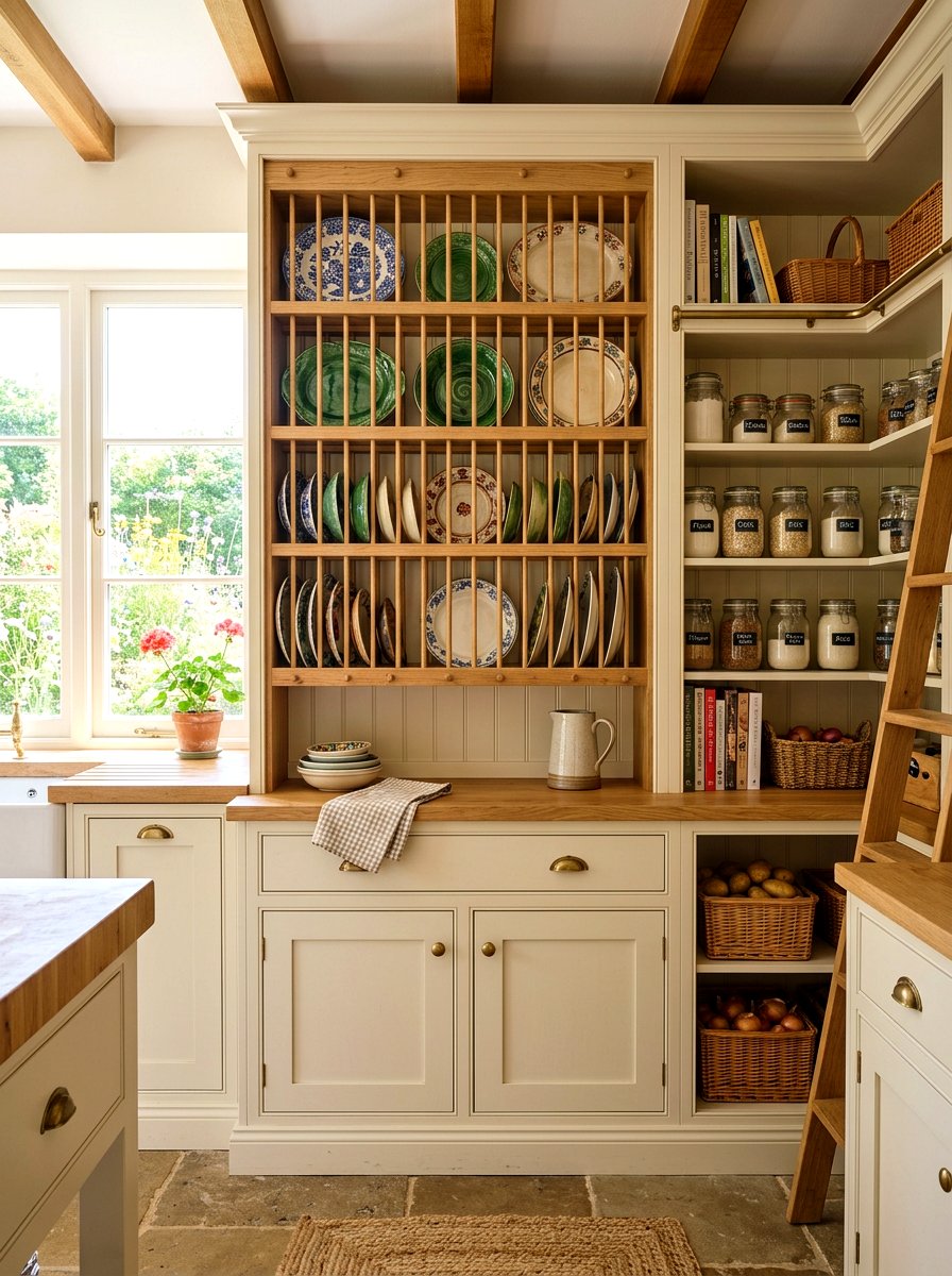 Plate Rack Pantry - 30 traditional prep kitchen ideas