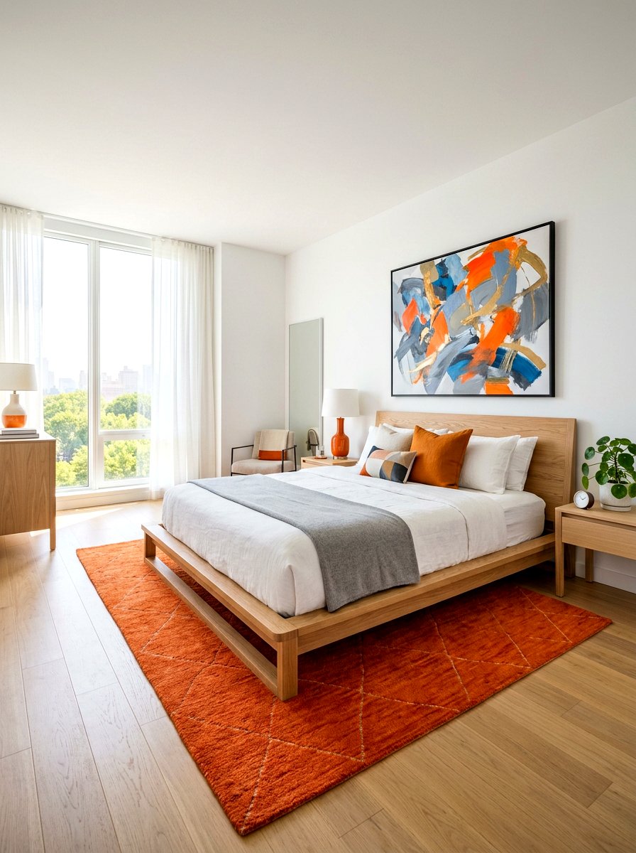 Platform Bed Frame - 30 sunrise inspired bedroom ideas