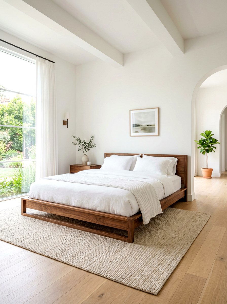 Platform Bed Frame - 30 organic modern bedroom ideas