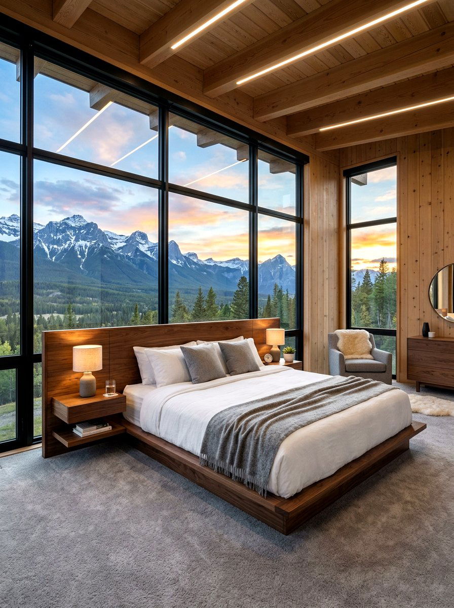 Platform Bed Mountain Bedroom - 30 mountain modern bedroom ideas