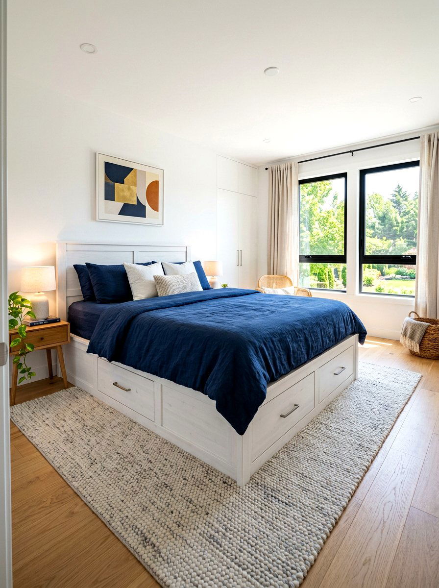 Platform Bed With Drawers - 30 storage bed apartment ideas