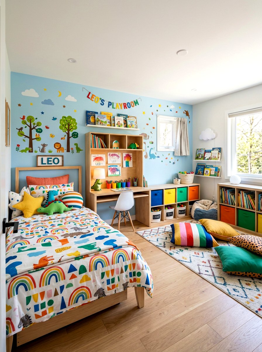 Playful Kids Bedroom - 30 home and garden makeover ideas