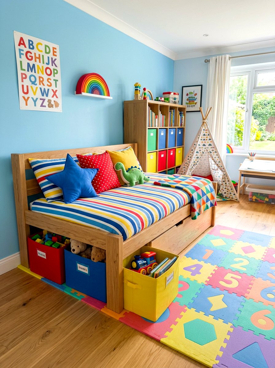 Playroom Daybed - 30 built in daybed nook ideas