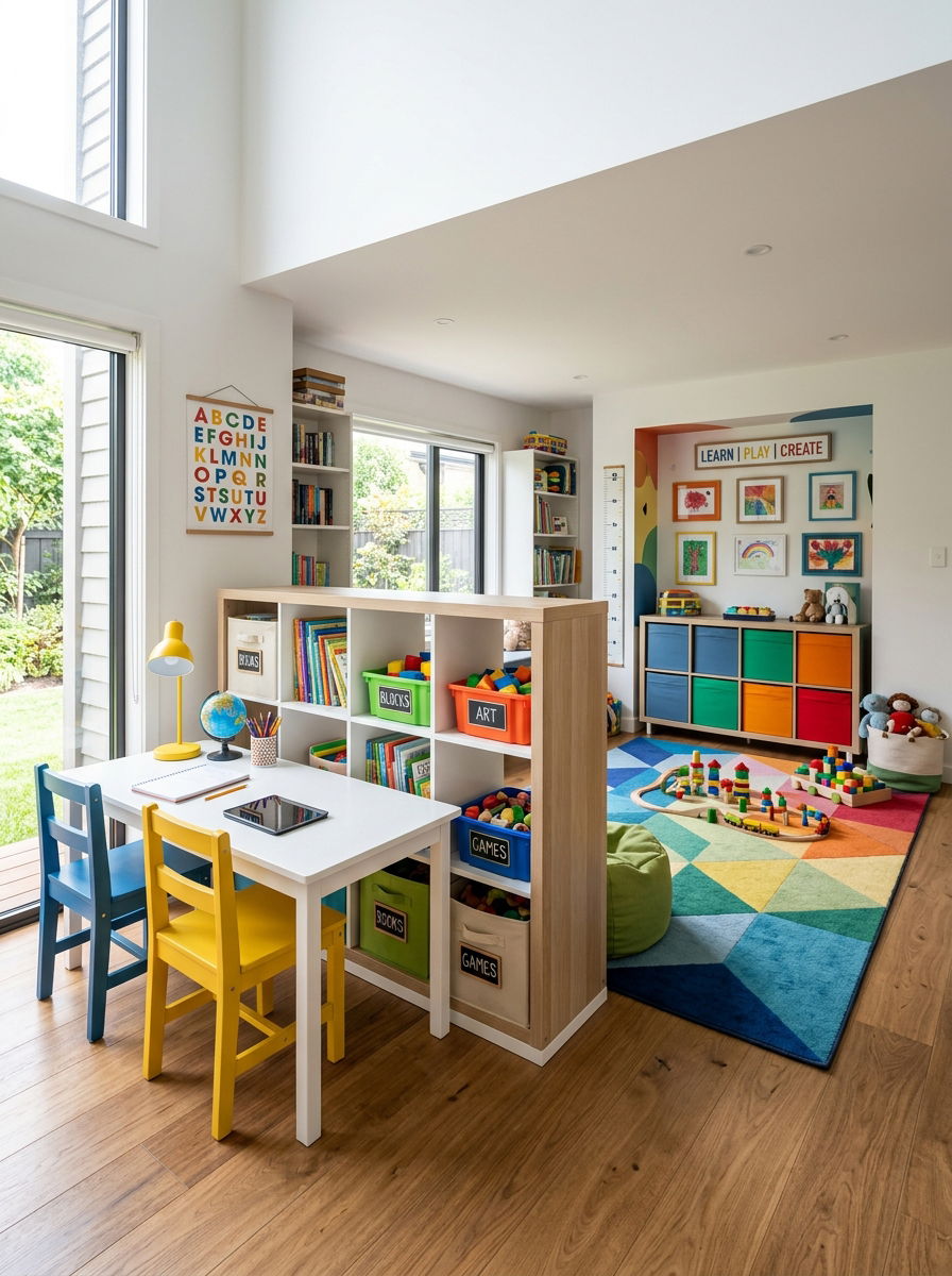 Playroom Homework Zone - 30 homework studio kids ideas