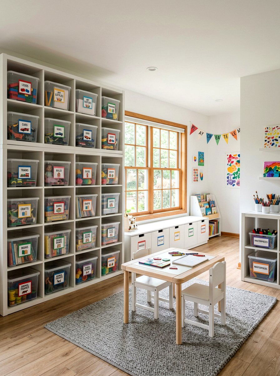 Playroom Storage - 30 playroom ideas