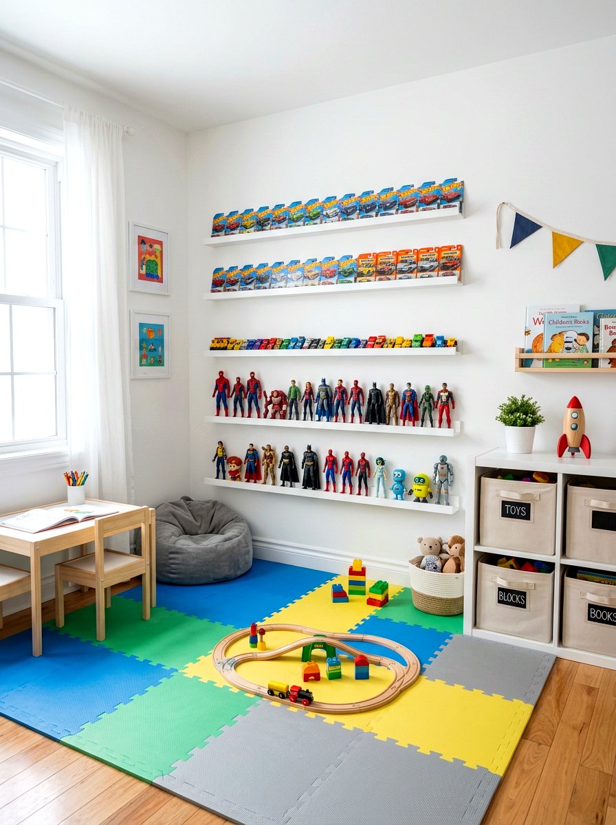 Playroom Toy Storage Shelf - 30 picture ledge renter ideas