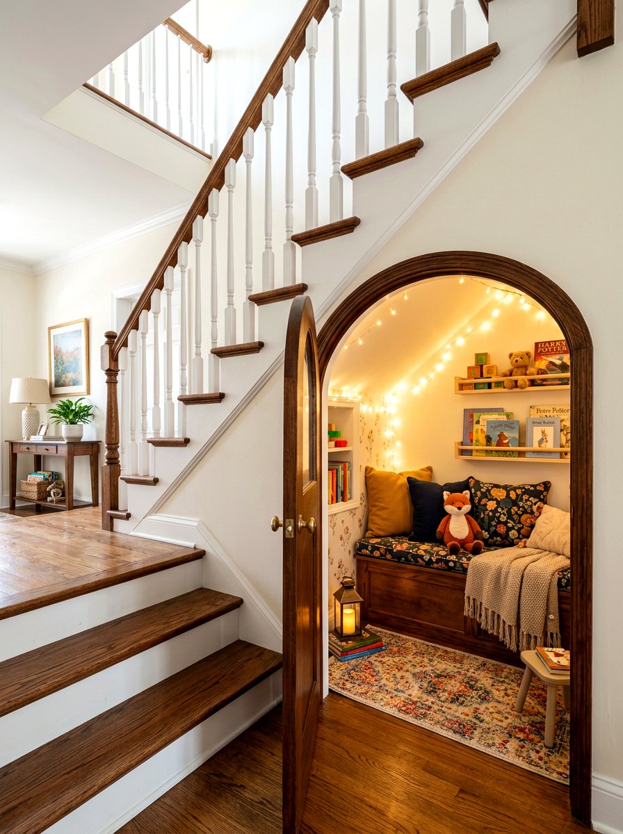 Playroom Under The Stairs - 30 children shared playroom ideas