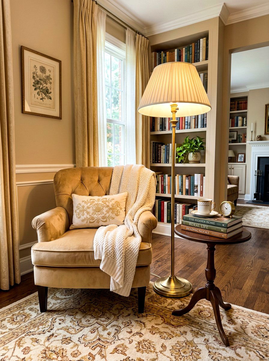Pleated Shade Floor Lamp - 30 soft lamp lighting ideas