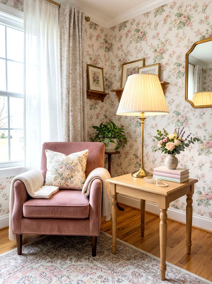 Pleated Shade Lamp - 30 buffet lamp styling ideas