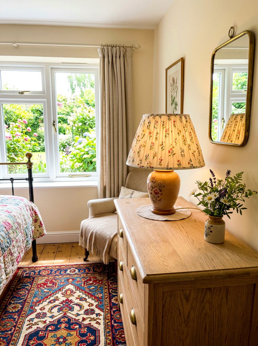 Pleated Shade Lamp - 30 foyer lamp styling ideas