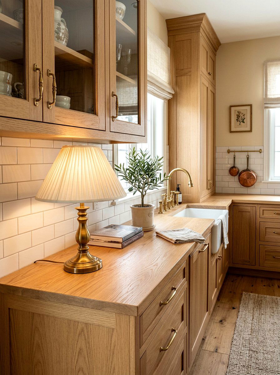 Pleated Shade Lamp - 30 mini lamp kitchen ideas