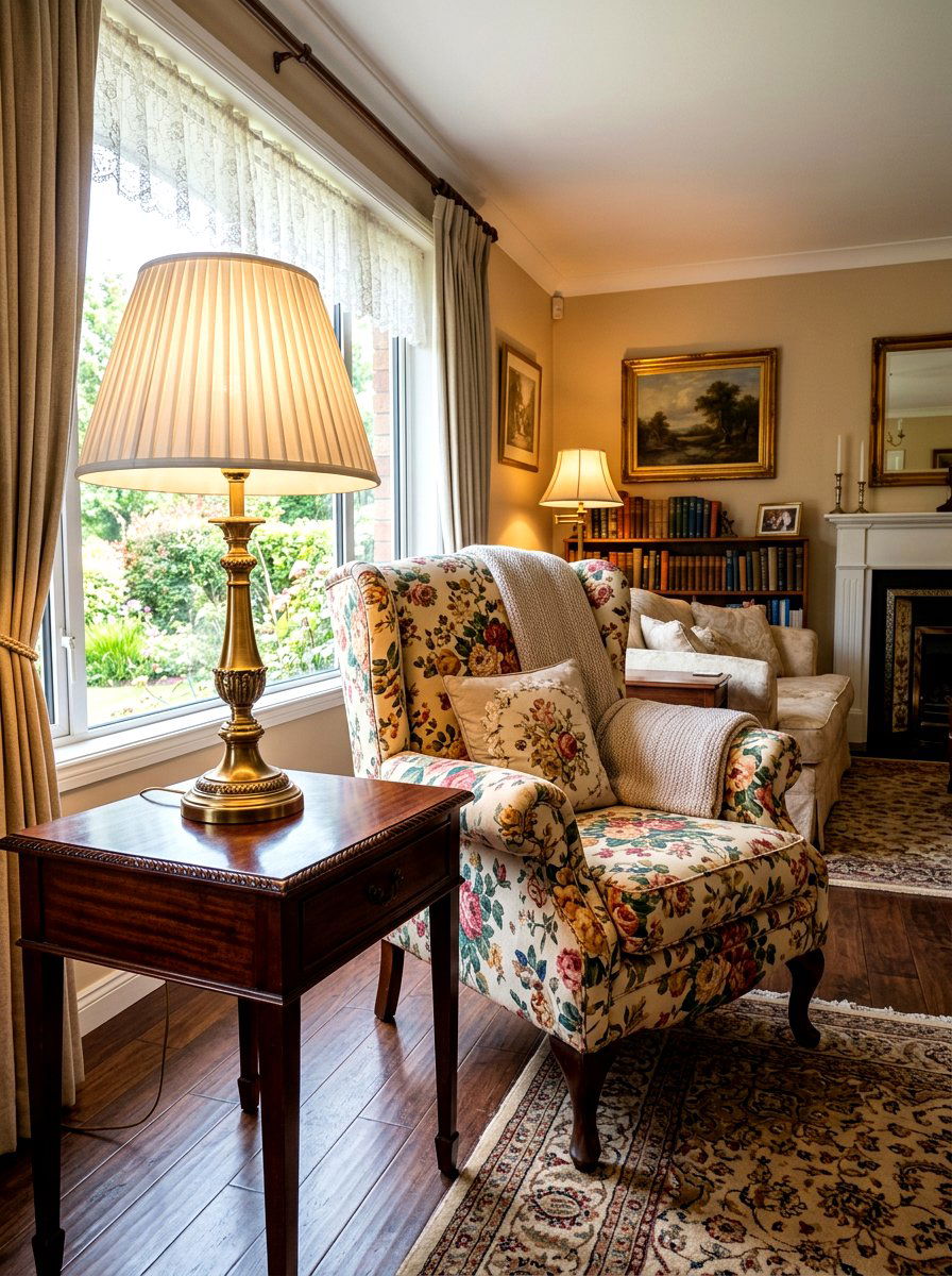 Pleated Shade Lamp Living Room - 30 lamp glow living room ideas