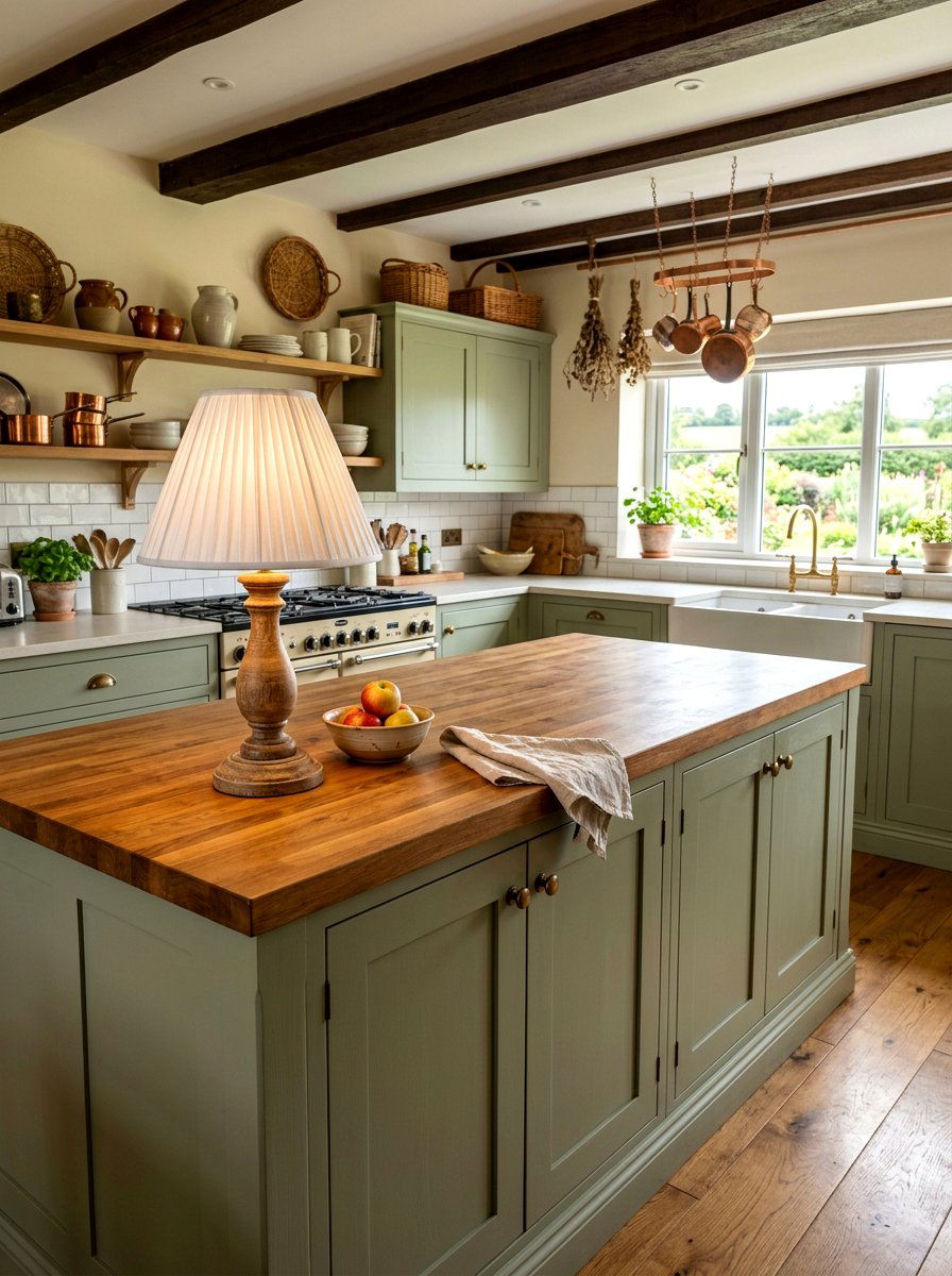 Pleated shade lamp kitchen island - 30 table lamp kitchen island ideas