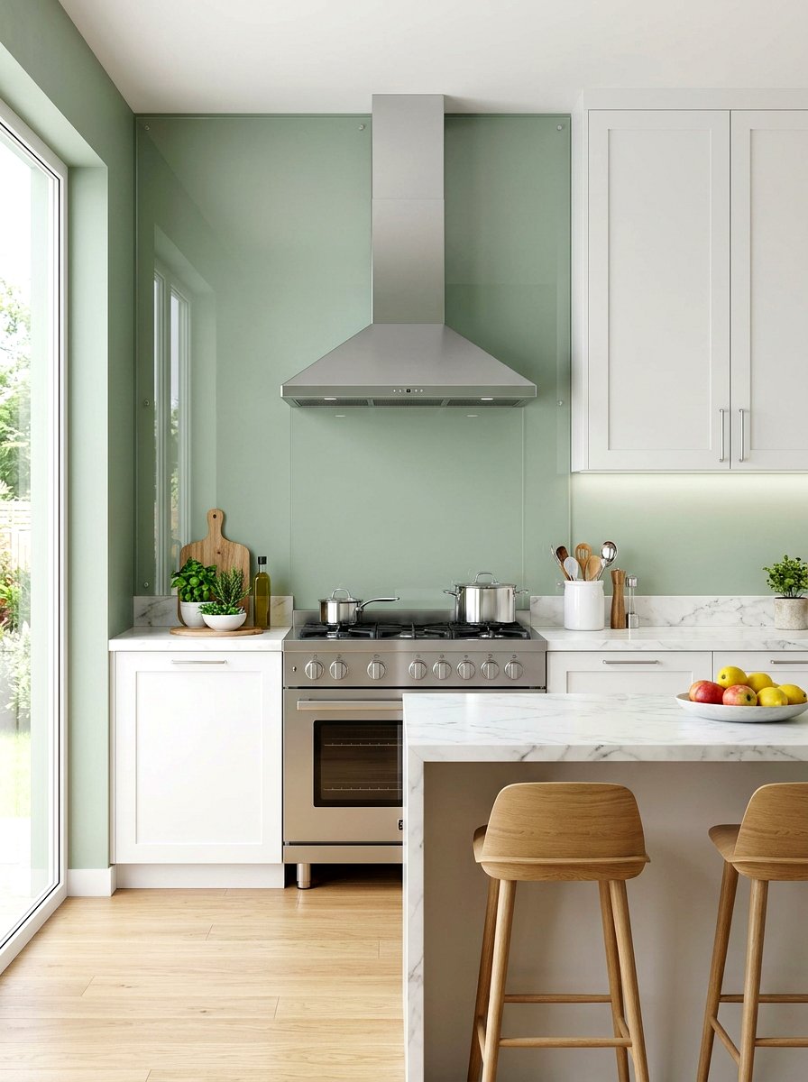 Plexiglass Wall Guard - 30 temporary backsplash ideas
