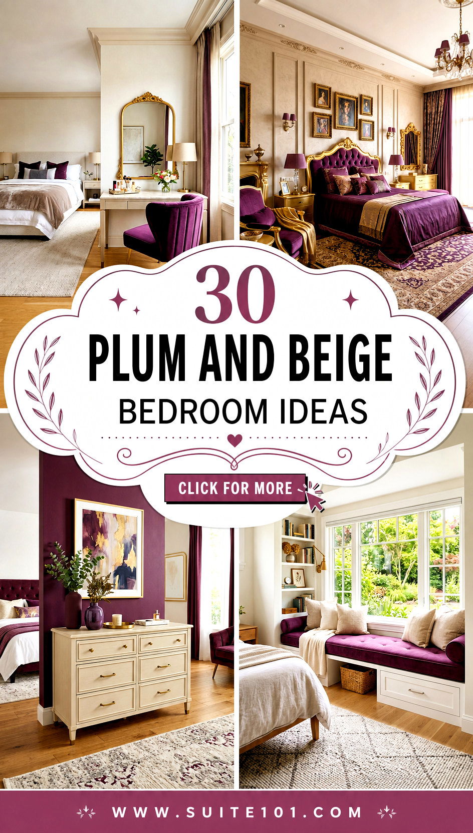 Plum And Beige Bedroom Ideas 30 Dreamy Color Combos to Copy - Plum And Beige Bedroom Ideas: 30 Dreamy Color Combos to Copy