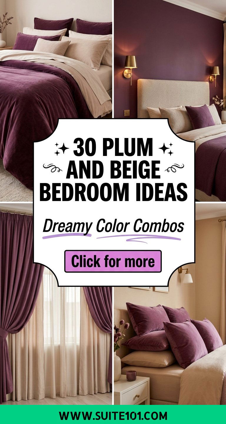 Plum And Beige Bedroom Ideas 30 Dreamy Color Combos to Copy - Plum And Beige Bedroom Ideas: 30 Dreamy Color Combos to Copy
