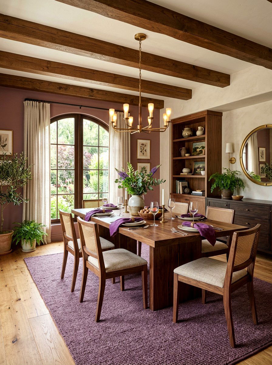 Plum And Wood Dining Room - 30 plum dining room ideas