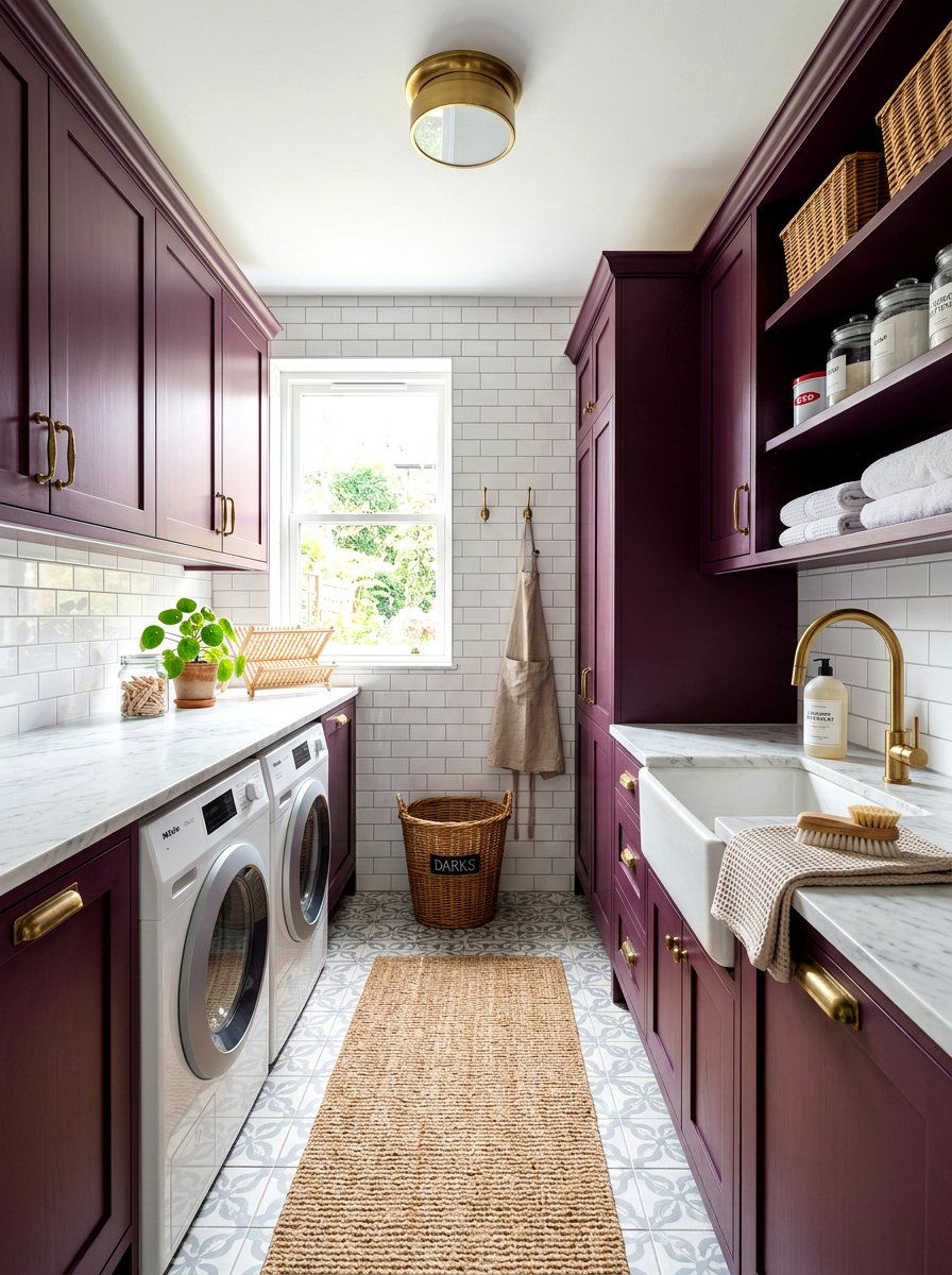 Plum Cabinetry Laundry Room - 30 plum room decor ideas