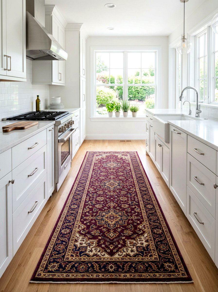 Plum kitchen runner - 30 plum kitchen accents ideas