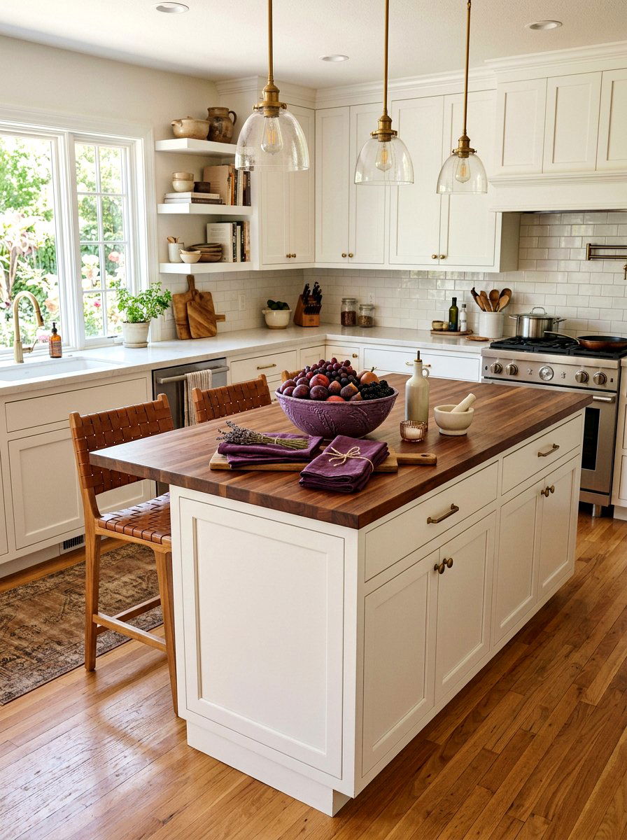 Plum kitchen styling - 30 plum kitchen accents ideas