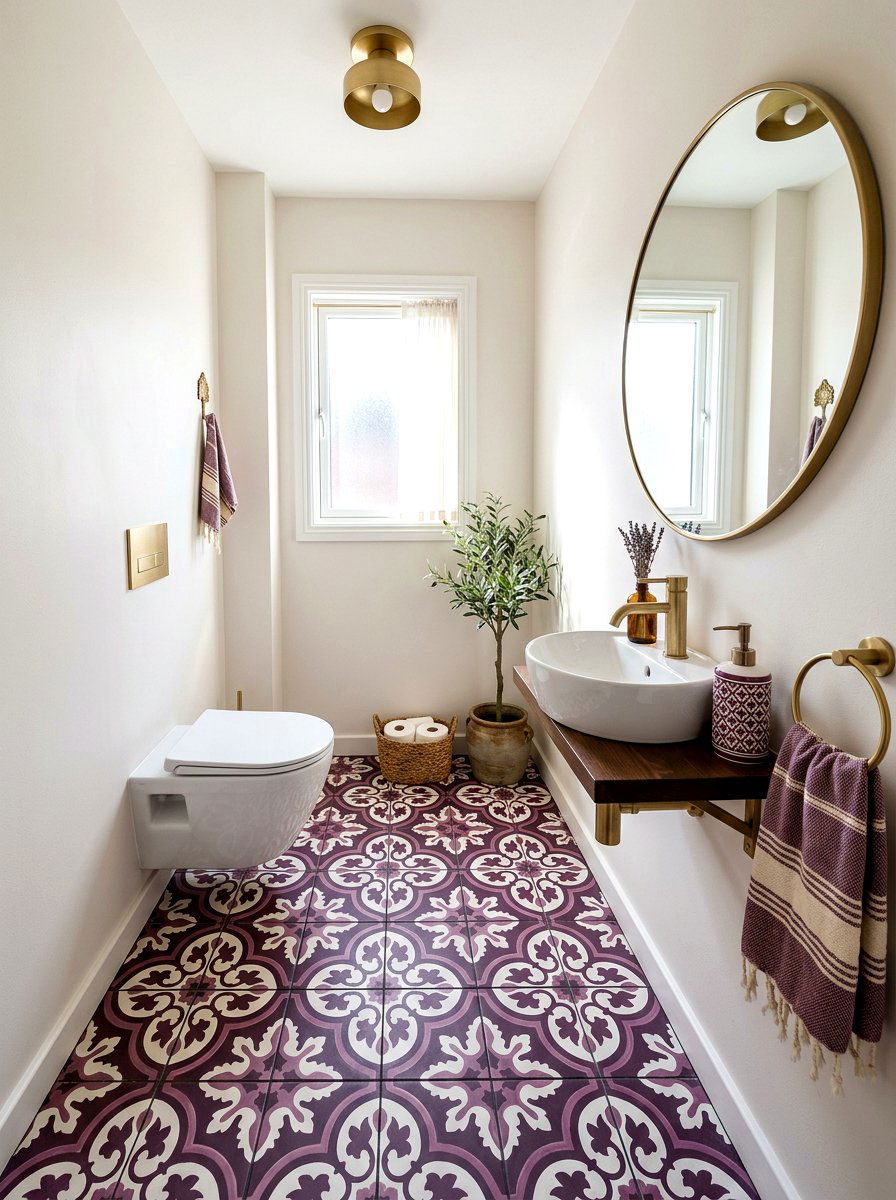 Plum Powder Room Ideas: 30 Bold Touches for a High-End Finish