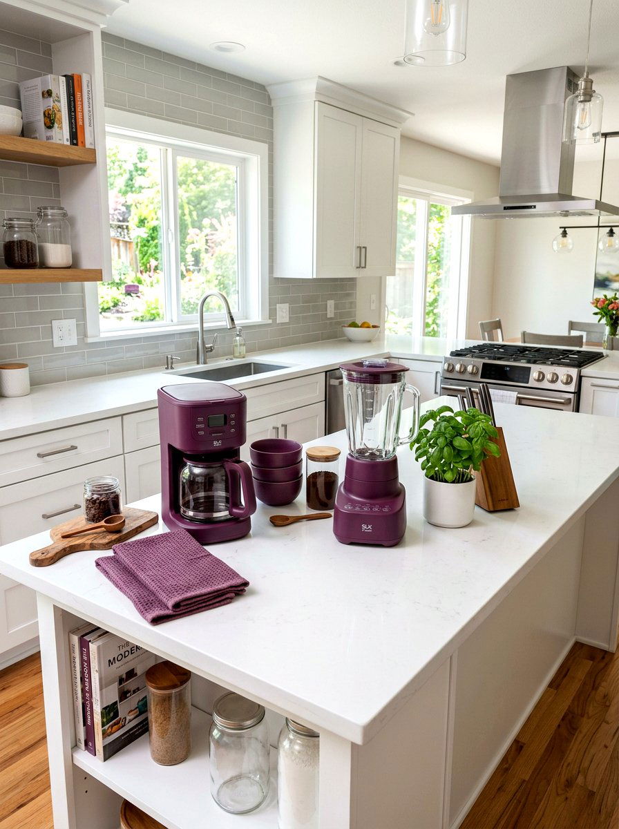 Plum small appliances - 30 plum kitchen accents ideas