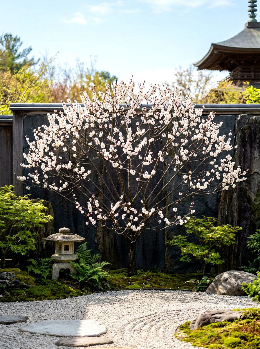 Plum tree fan shape - 30 espalier fruit tree ideas