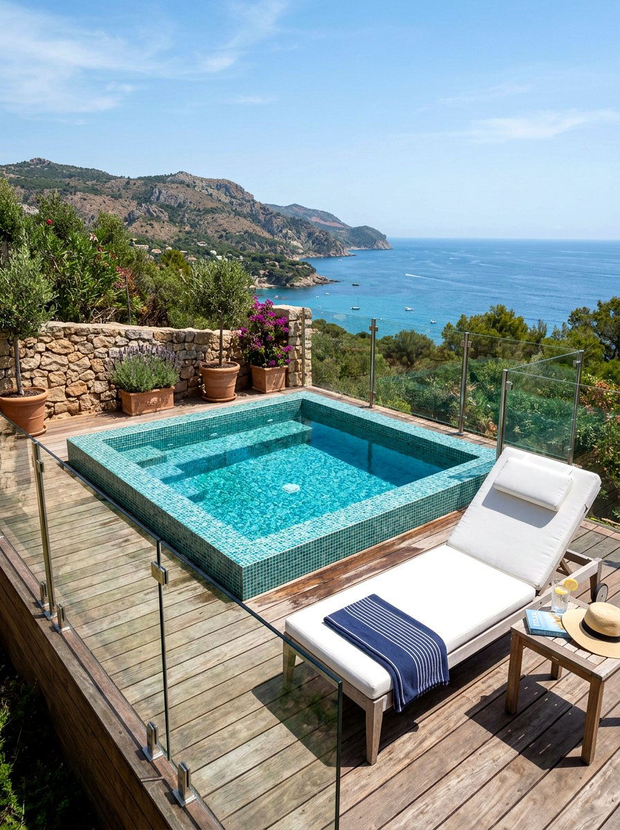 Plunge Pool Area - 30 no grass backyard luxury ideas