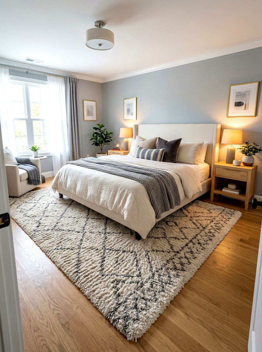 Plush Area Rugs - 30 quiet romance home ideas