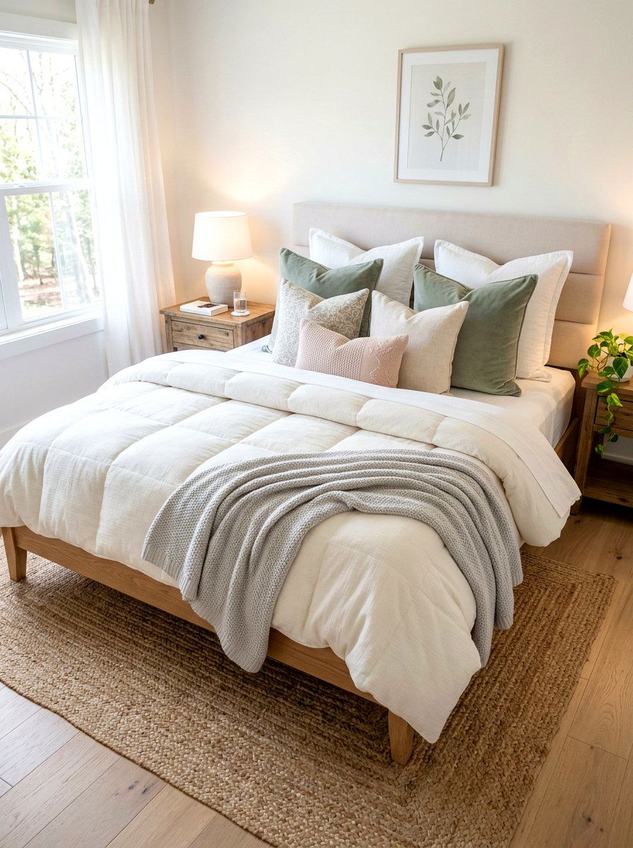 Plush Bedding Layer - 30 acoustic bedroom ideas