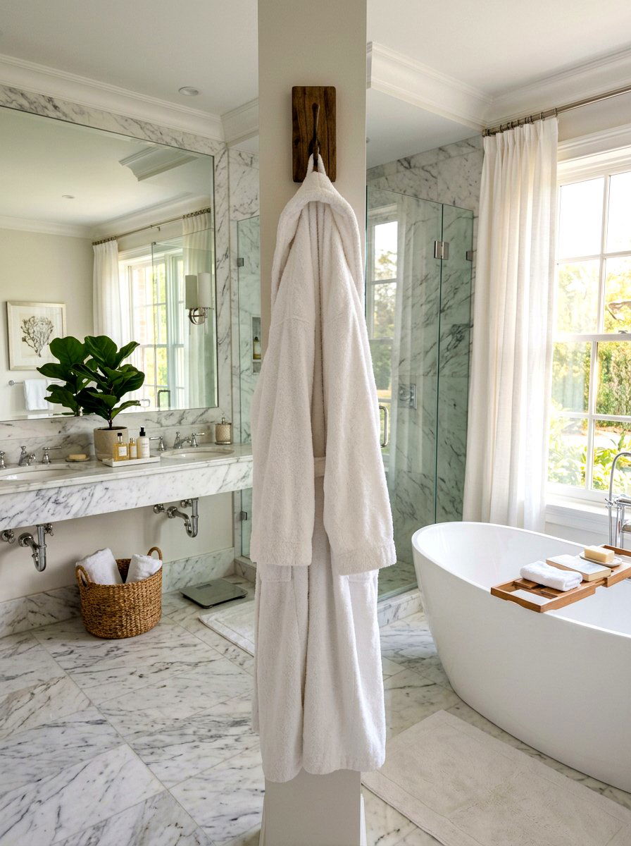 Plush Cotton Robe - 30 sensory bathroom ideas