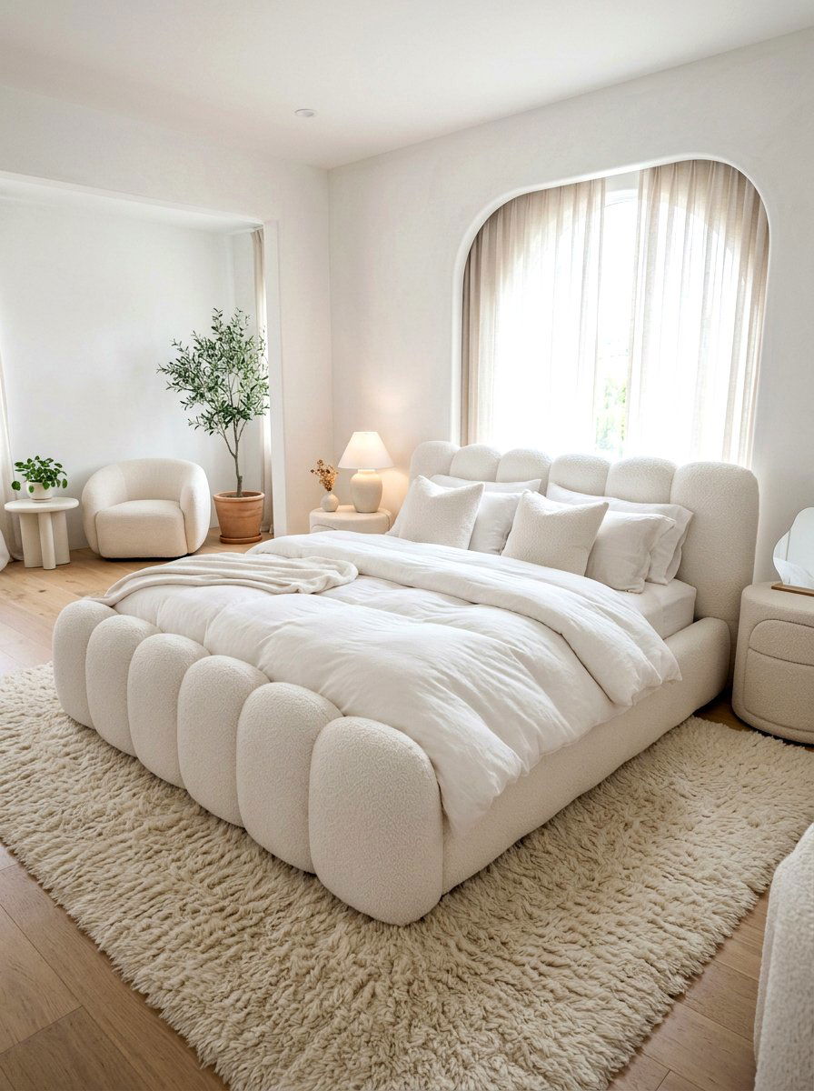 Plush cloud bed frame - 30 cloud bed bedroom ideas