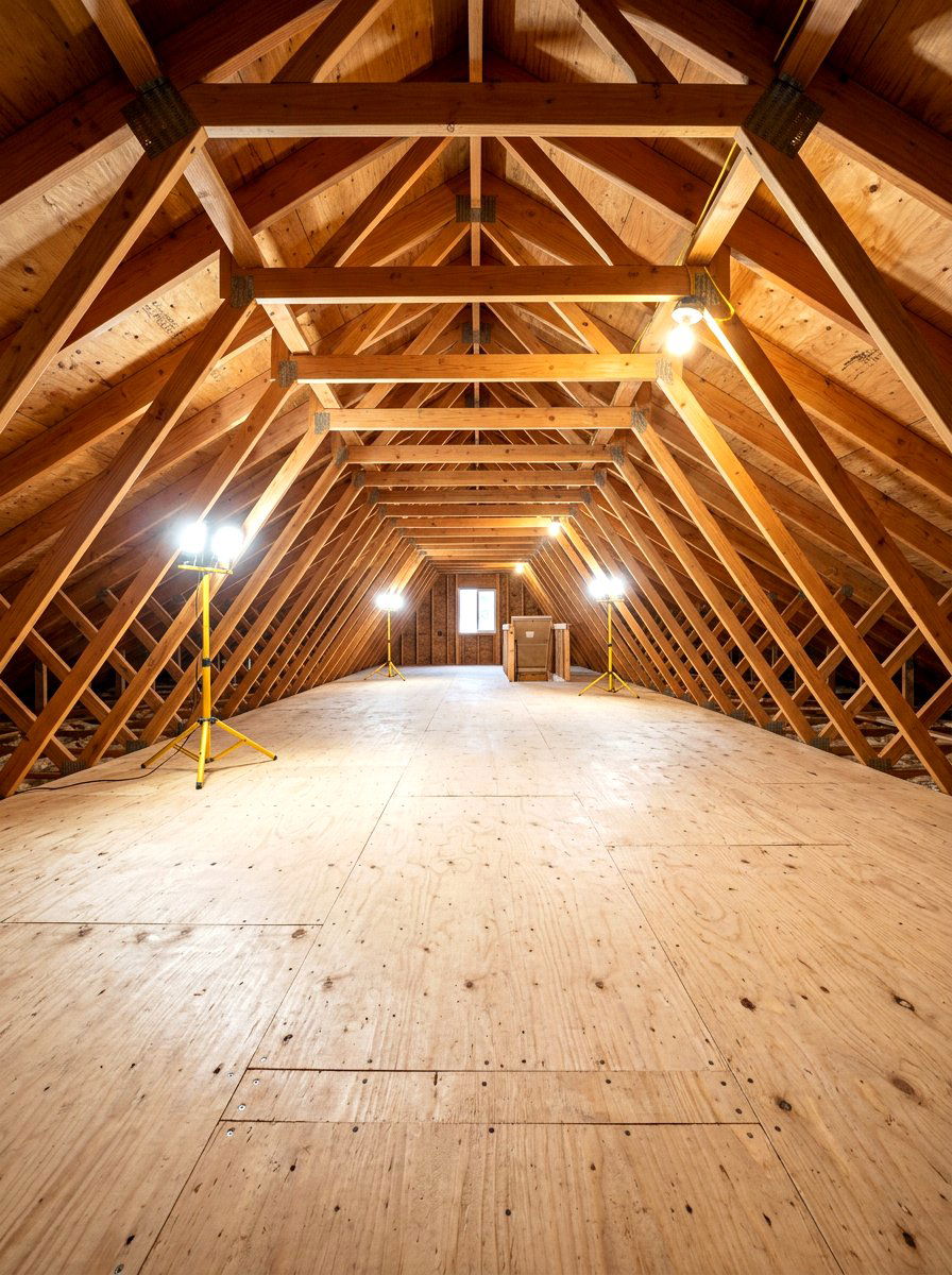 Plywood Attic Flooring - 30 attic storage ideas