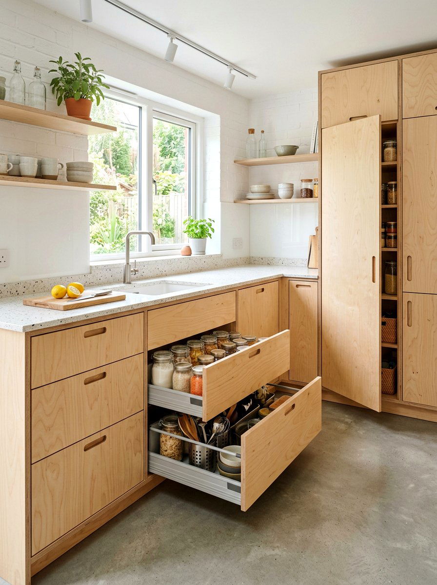 Plywood Deep Drawer Kitchen System - 30 file drawer kitchen ideas