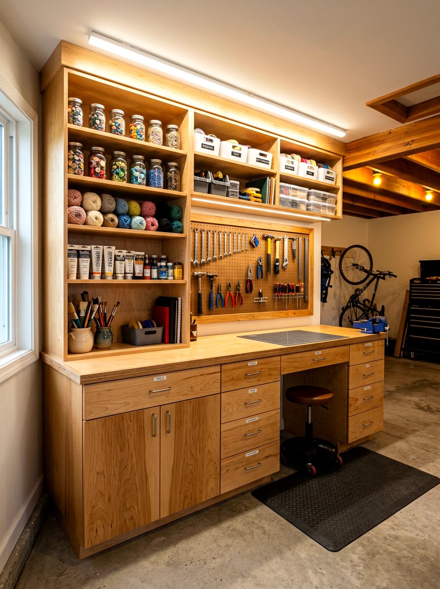 Plywood Garage Cabinet - 30 garage cabinet ideas