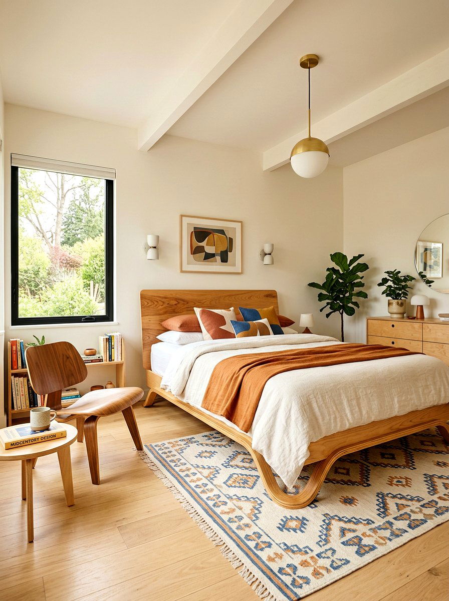 Plywood Midcentury Bedroom - 30 midcentury bedroom ideas