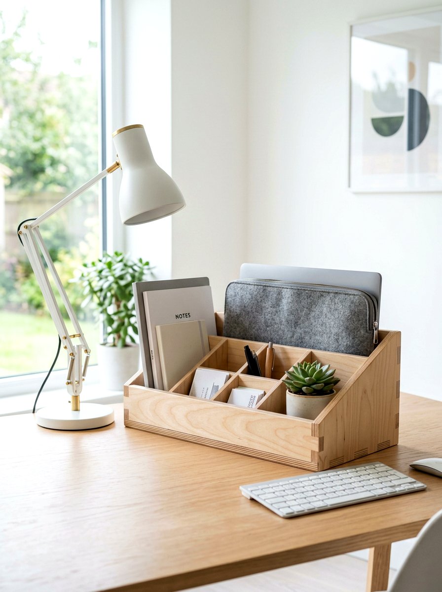 Plywood Scandi Sorter - 30 mail sorting cabinet ideas