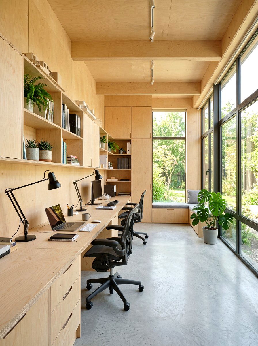 30 Wood Paneled Office Ideas for a Premium Workspace Look