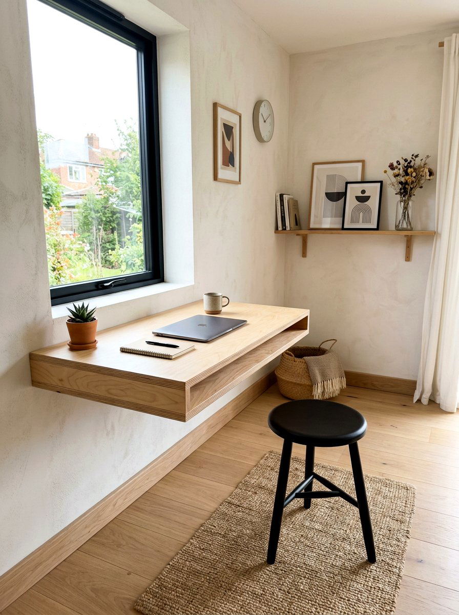 Plywood Wall Desk - 30 wall desk ideas