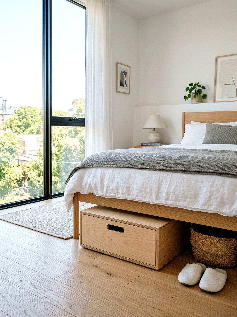 Plywood storage box - 30 under bed toy storage ideas